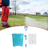 Maxbell Backpack Carrying Granular Fertilizer Spreader Sturdy Fertilizing Tool Style A