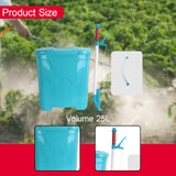 Maxbell Backpack Carrying Granular Fertilizer Spreader Sturdy Fertilizing Tool Style C