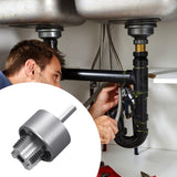Maxbell Tube Threader Practical Rethreading Tool for Toilet Home Renovation Building 6 point