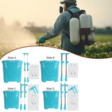 Maxbell Backpack Carrying Granular Fertilizer Spreader Manual Fertilizing Tool Style A