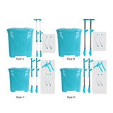 Maxbell Backpack Carrying Granular Fertilizer Spreader Manual Fertilizing Tool Style A