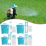 Maxbell Backpack Carrying Granular Fertilizer Spreader Manual Fertilizing Tool Style A