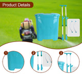 Maxbell Backpack Carrying Granular Fertilizer Spreader Manual Fertilizing Tool Style A