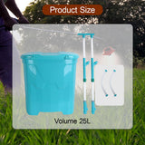Maxbell Backpack Carrying Granular Fertilizer Spreader Manual Fertilizing Tool Style A