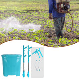 Maxbell Backpack Carrying Granular Fertilizer Spreader Manual Fertilizing Tool Style D
