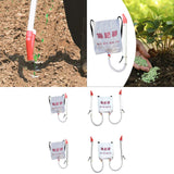 Maxbell Back Carrying Woven Bag Manual Fertilizer Spreader Labor Saving Single PVC Handle