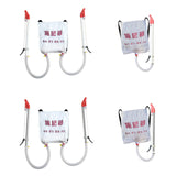 Maxbell Back Carrying Woven Bag Manual Fertilizer Spreader Labor Saving Single PVC Handle