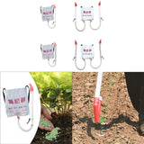 Maxbell Back Carrying Woven Bag Manual Fertilizer Spreader Labor Saving Single PVC Handle