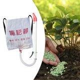 Maxbell Back Carrying Woven Bag Manual Fertilizer Spreader Labor Saving Single PVC Handle