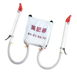 Maxbell Back Carrying Woven Bag Manual Fertilizer Spreader Labor Saving Two PVC Handle