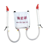 Maxbell Back Carrying Woven Bag Manual Fertilizer Spreader Labor Saving Two PVC Handle