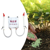 Maxbell Back Carrying Woven Bag Manual Fertilizer Spreader Labor Saving Two PVC Handle