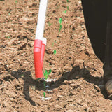 Maxbell Back Carrying Woven Bag Manual Fertilizer Spreader Labor Saving Two PVC Handle