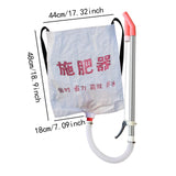 Maxbell Back Carrying Woven Bag Manual Fertilizer Spreader Labor Saving Single Metal Handles