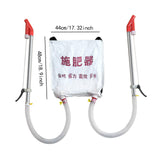 Maxbell Back Carrying Woven Bag Manual Fertilizer Spreader Labor Saving Two Metal Handles