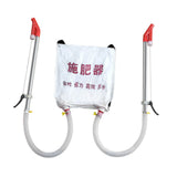 Maxbell Back Carrying Woven Bag Manual Fertilizer Spreader Labor Saving Two Metal Handles