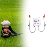 Maxbell Back Carrying Woven Bag Manual Fertilizer Spreader Labor Saving Two Metal Handles