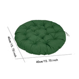 Maxbell Hanging Chair Seat Cushion Comfortable Rocker Chair Pad for Yard Lawn Indoor Green 40cm