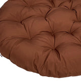 Maxbell Hanging Chair Seat Cushion Comfortable Rocker Chair Pad for Yard Lawn Indoor Brown 40cm
