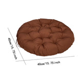 Maxbell Hanging Chair Seat Cushion Comfortable Rocker Chair Pad for Yard Lawn Indoor Brown 40cm