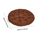 Maxbell Hanging Chair Seat Cushion Comfortable Rocker Chair Pad for Yard Lawn Indoor Brown 50cm
