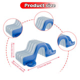 Maxbell Inflatable Pool Slide Inflatable Play Center for yard blue and White