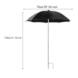 Maxbell Outdoor Plant Umbrella Sun Protector for Potted Plants, Patio Flowers, Yard Black