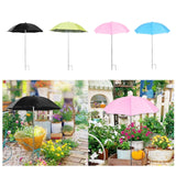 Maxbell Outdoor Plant Umbrella Sun Protector for Potted Plants, Patio Flowers, Yard Black
