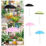 Maxbell Outdoor Plant Umbrella Sun Protector for Potted Plants, Patio Flowers, Yard Black