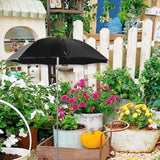 Maxbell Outdoor Plant Umbrella Sun Protector for Potted Plants, Patio Flowers, Yard Black