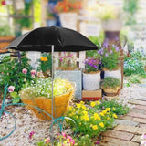 Maxbell Outdoor Plant Umbrella Sun Protector for Potted Plants, Patio Flowers, Yard Black