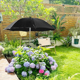 Maxbell Outdoor Plant Umbrella Sun Protector for Potted Plants, Patio Flowers, Yard Black