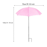 Maxbell Outdoor Plant Umbrella Sun Protector for Potted Plants, Patio Flowers, Yard Pink