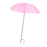 Maxbell Outdoor Plant Umbrella Sun Protector for Potted Plants, Patio Flowers, Yard Pink