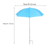 Maxbell Outdoor Plant Umbrella Sun Protector for Potted Plants, Patio Flowers, Yard Blue