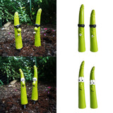 Maxbell 2 Pieces Garden Stakes Plant Art Rustic Ornaments for Park Outside Black Glasses