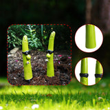 Maxbell 2 Pieces Garden Stakes Plant Art Rustic Ornaments for Park Outside Black Glasses