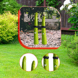 Maxbell 2 Pieces Garden Stakes Plant Art Rustic Ornaments for Park Outside Black Glasses