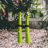 Maxbell 2 Pieces Garden Stakes Plant Art Rustic Ornaments for Park Outside Black Glasses