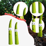 Maxbell 2 Pieces Garden Stakes Plant Art Rustic Ornaments for Park Outside White Eyes