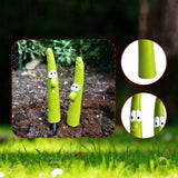 Maxbell 2 Pieces Garden Stakes Plant Art Rustic Ornaments for Park Outside White Eyes