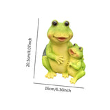 Maxbell Garden Frog Statue Centerpiece Gift Garden Decoration for Balcony Patio Lawn