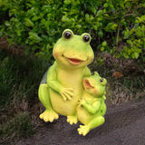 Maxbell Garden Frog Statue Centerpiece Gift Garden Decoration for Balcony Patio Lawn