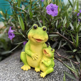 Maxbell Garden Frog Statue Centerpiece Gift Garden Decoration for Balcony Patio Lawn