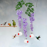 Maxbell Simulated  Flower Hummingbird Feeder Sturdy Multipurpose Long Branch