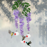 Maxbell Simulated  Flower Hummingbird Feeder Sturdy Multipurpose Long Branch