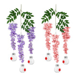 Maxbell Simulated  Flower Hummingbird Feeder Sturdy Multipurpose Long Branch