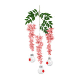 Maxbell Simulated  Flower Hummingbird Feeder Sturdy Multipurpose Long Branch