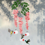 Maxbell Simulated  Flower Hummingbird Feeder Sturdy Multipurpose Long Branch