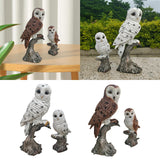 Maxbell Mother and Child Owls Figurine Set for Pathways Decor Lovely Resin